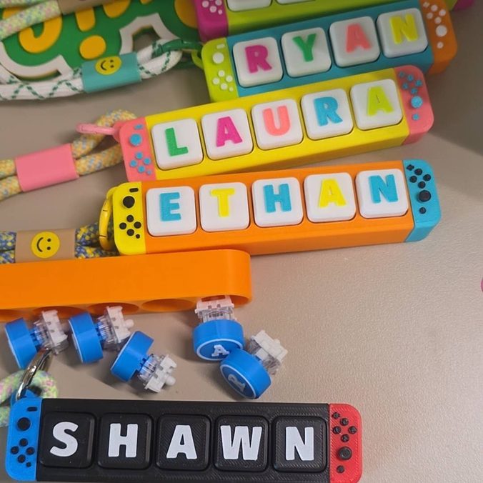 Colourful custom Name Tag mock product